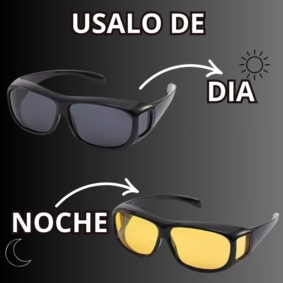LENTES ANTIRREFLEJANTES DIA/NOCHE CALIDAD HD 🔥FULLVISTAPRO® AL 2X1