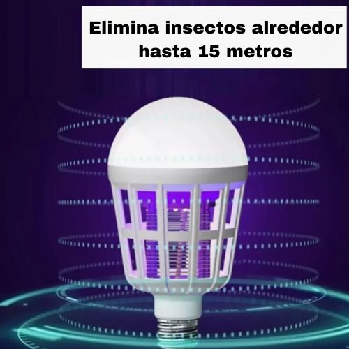 2 EN 1 FOCO LED ATRAPA INSECTOS 60% DESCUENTO🔥
