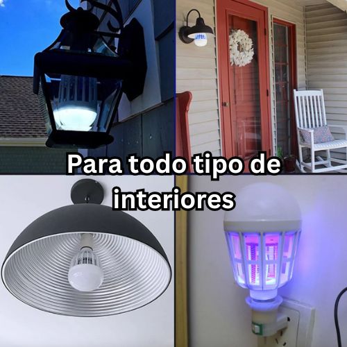 2 EN 1 FOCO LED ATRAPA INSECTOS 60% DESCUENTO🔥