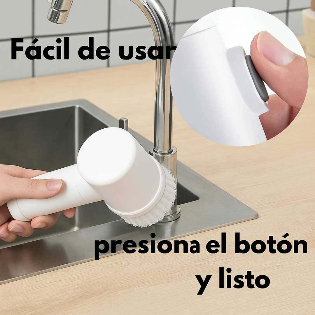 CEPILLO ELECTRICO DE LIMPIEZA 3 EN 1 LIMPIA TODO + CABEZALES INTERCAMBIABLES CON 60% DESCUENTO🔥