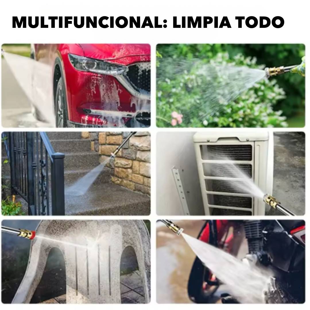 Hidrolavadora Inalámbrica con 3 Modos de Chorro Súper potente WarPro®🔥con 60% Descuento🔥