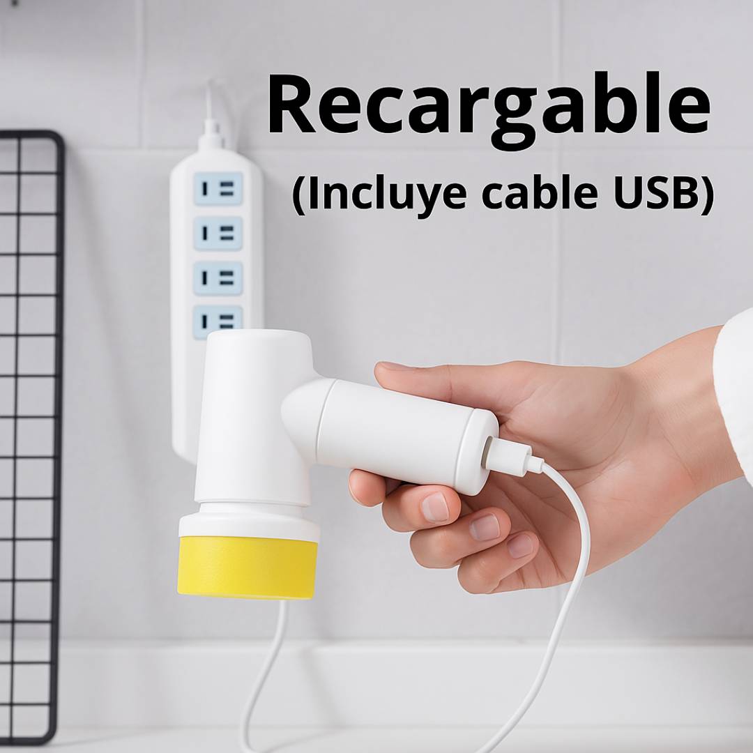 CEPILLO ELECTRICO DE LIMPIEZA 3 EN 1 LIMPIA TODO + CABEZALES INTERCAMBIABLES CON 60% DESCUENTO🔥