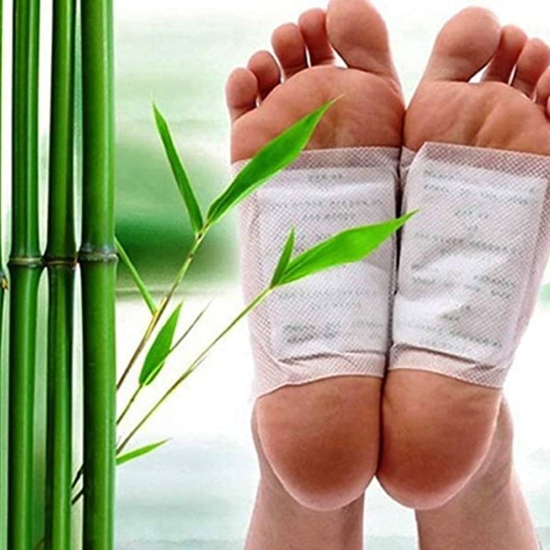 100 PARCHES KINOKI PARA PIES 100% NATURALES CON EXTRACTOS DE BAMBÚ 🔥60% DESCUENTO🔥