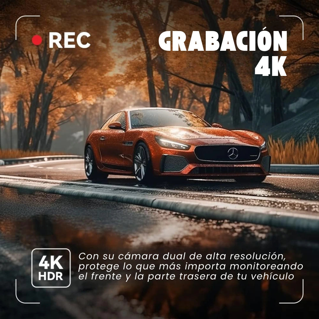 PRO 4K | EL ESPEJO INTELIGENTE QUE REVOLUCIONA TU CONDUCCIÓN CON TECNOLOGÍA AVANZADA 360