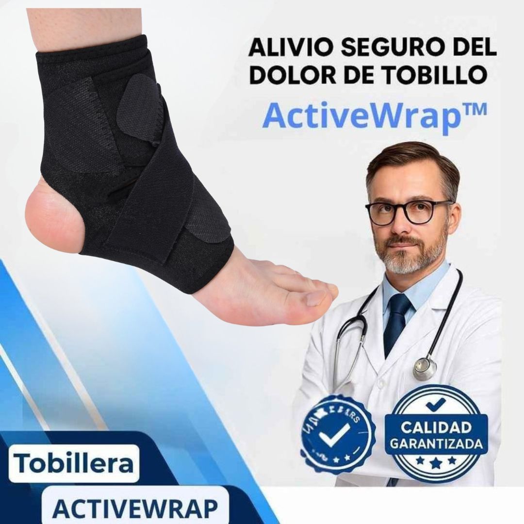 Tobillera ActiveWrap™ Más soporte y alivio para tus pies🏃➡️ Oferta 2x1🔥