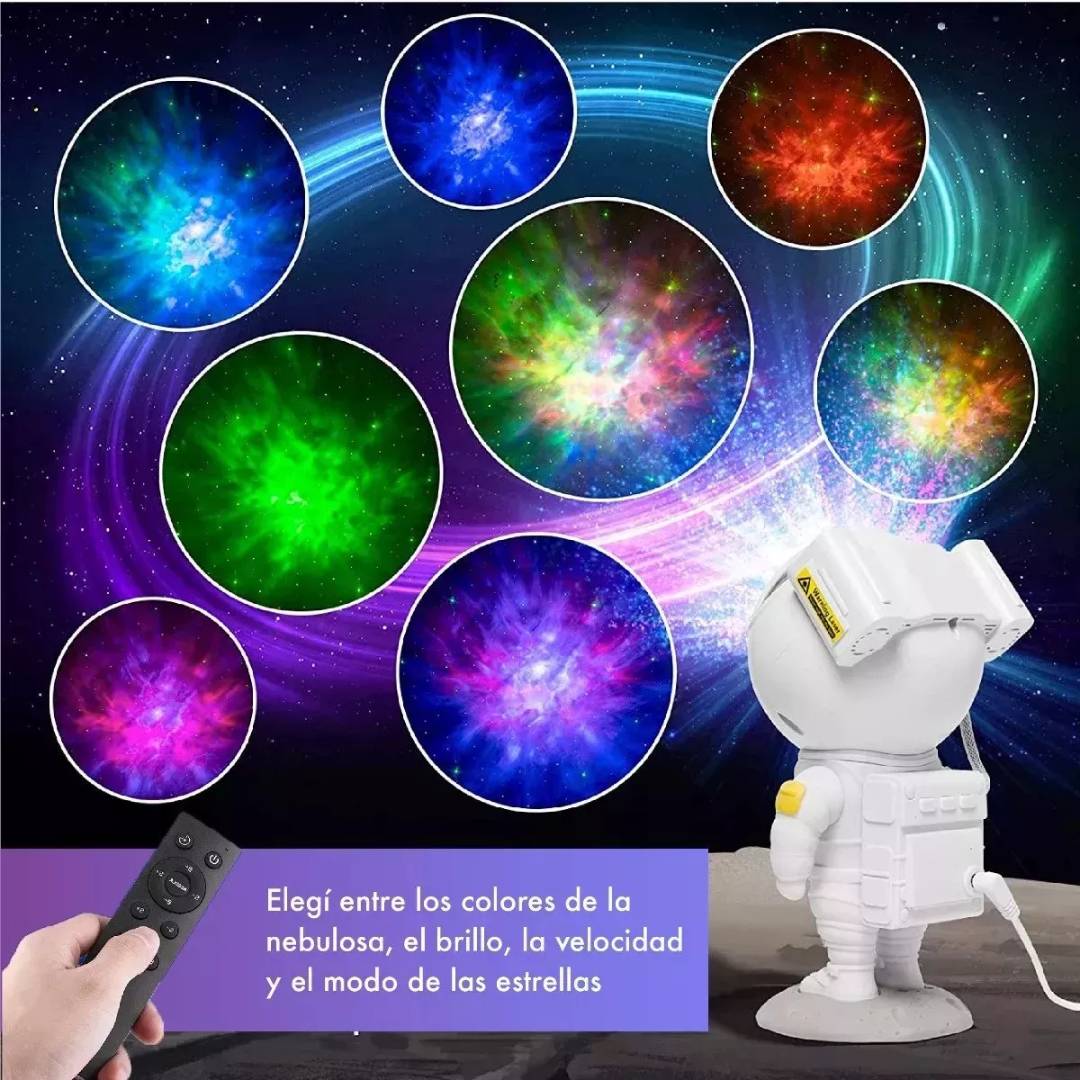 PROYECTOR DE ASTRONAUTA CON BOCINA 🔥REGALO PARA EL DIA DE NIÑO CON 60% DESCUENTO🔥