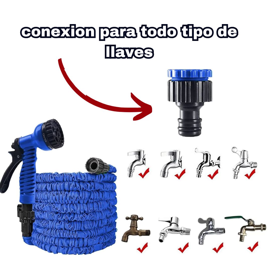 MANGUERA ANTI ENREDOS MULTIFUNCIONAL WATTERMAX ® 7 MODOS DE USO🔥OLVÍDATE DE LAS MANGUERAS PESADAS Y FRAGILES🔥