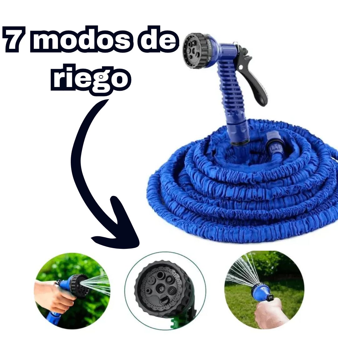 MANGUERA ANTI ENREDOS MULTIFUNCIONAL WATTERMAX ® 7 MODOS DE USO🔥OLVÍDATE DE LAS MANGUERAS PESADAS Y FRAGILES🔥