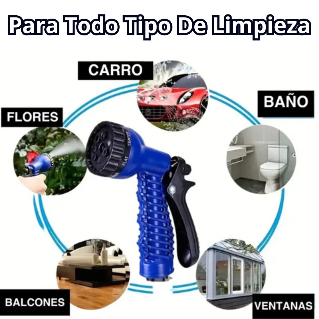 MANGUERA ANTI ENREDOS MULTIFUNCIONAL WATTERMAX ® 7 MODOS DE USO🔥OLVÍDATE DE LAS MANGUERAS PESADAS Y FRAGILES🔥