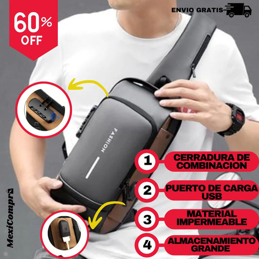 !MOCHILA SPORT ANTIRROBO! CON PUERTO DE CARGA USB🔋