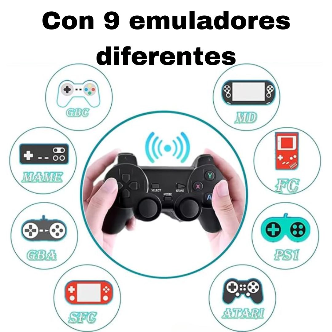 CONSOLA DE VIDEO JUEGOS PORTATIL WIRELESSPRO® 🎮+10,000 VIDEOJUEGOS🎮