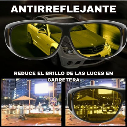 LENTES ANTIRREFLEJANTES DIA/NOCHE CALIDAD HD 🔥FULLVISTAPRO® AL 2X1