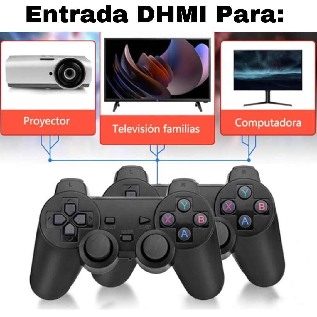 CONSOLA DE VIDEO JUEGOS PORTATIL WIRELESSPRO® 🎮+10,000 VIDEOJUEGOS🎮