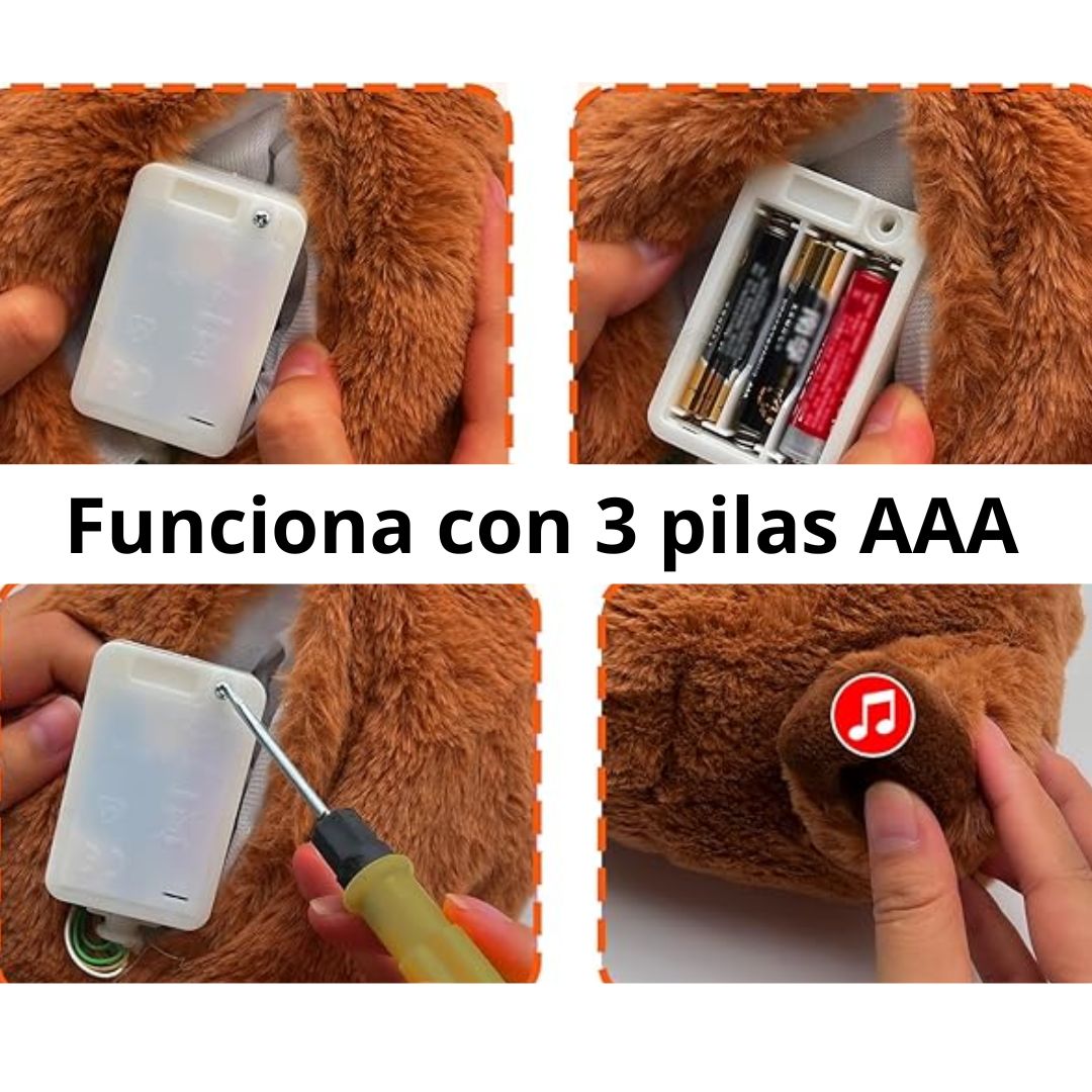 CAPIBARA DORMILÓN CON LUZ Y SONIDO/ PELUCHE ANTIESTRÉS 60% DESCUENTO🔥