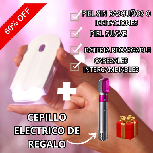 DEPILADORA RECARGABLE MULTIUSOS PARA MUJER CON 60% DESCUENTO🎁+REGALO🎁
