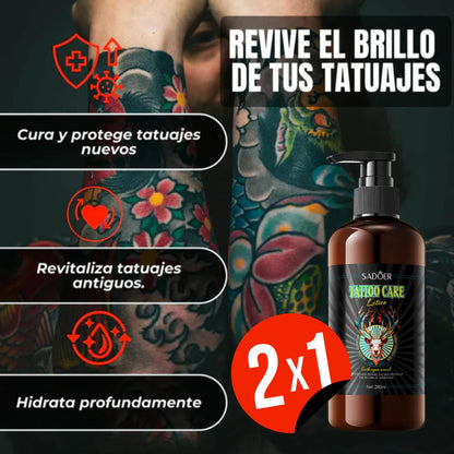 LOCIÓN HIDRATANTE  PARA TATUAJES, RECUPERA EL BRILLO Y SUAVIZA🔥OFERTA LIMITADA 2X1 🔥