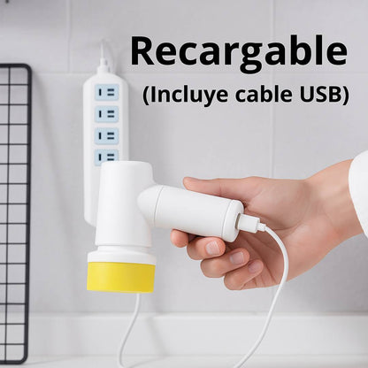CEPILLO ELECTRICO DE LIMPIEZA 3 EN 1  LIMPIA TODO + CABEZALES INTERCAMBIABLES CON 60% DESCUENTO🔥