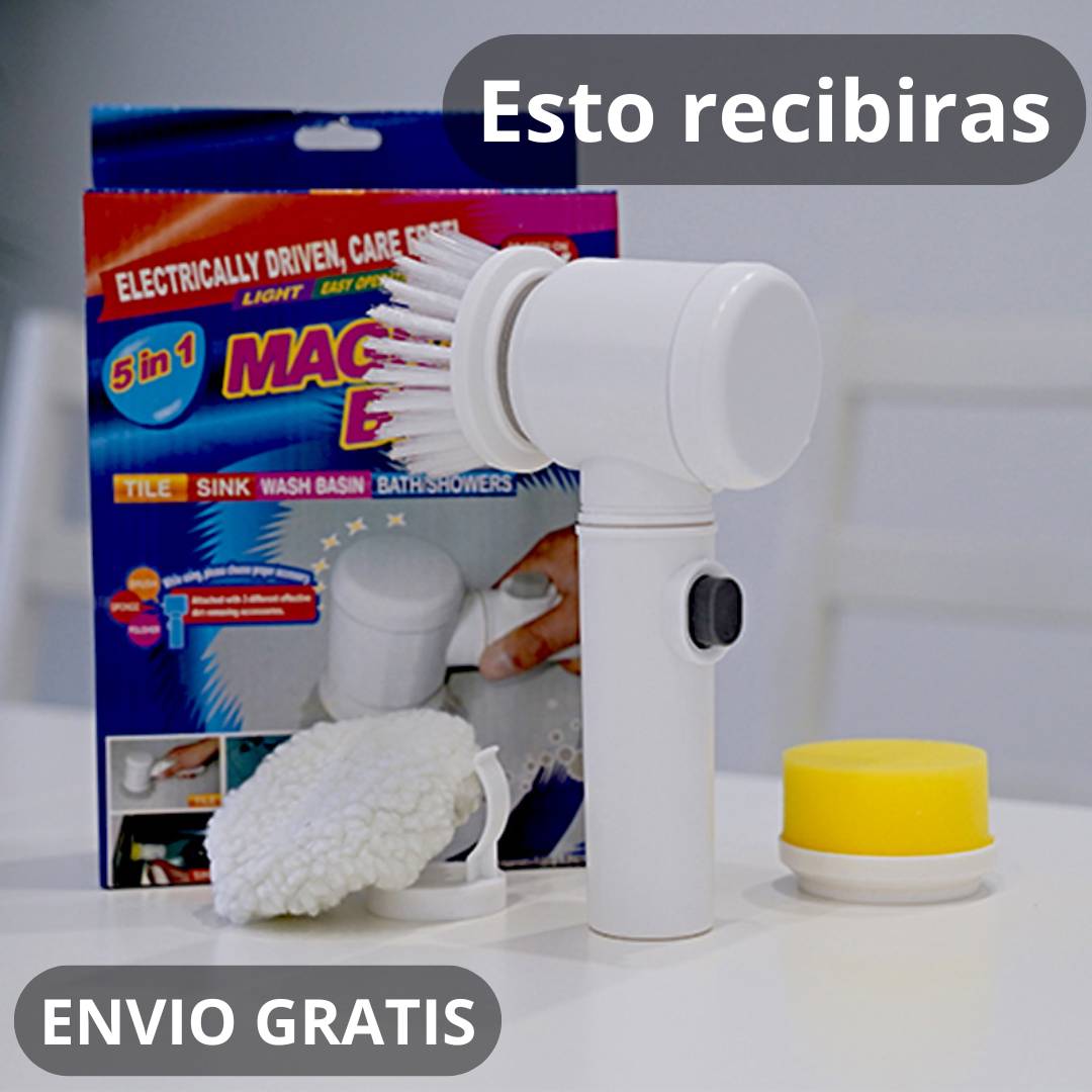CEPILLO ELECTRICO DE LIMPIEZA 3 EN 1  LIMPIA TODO + CABEZALES INTERCAMBIABLES CON 60% DESCUENTO🔥