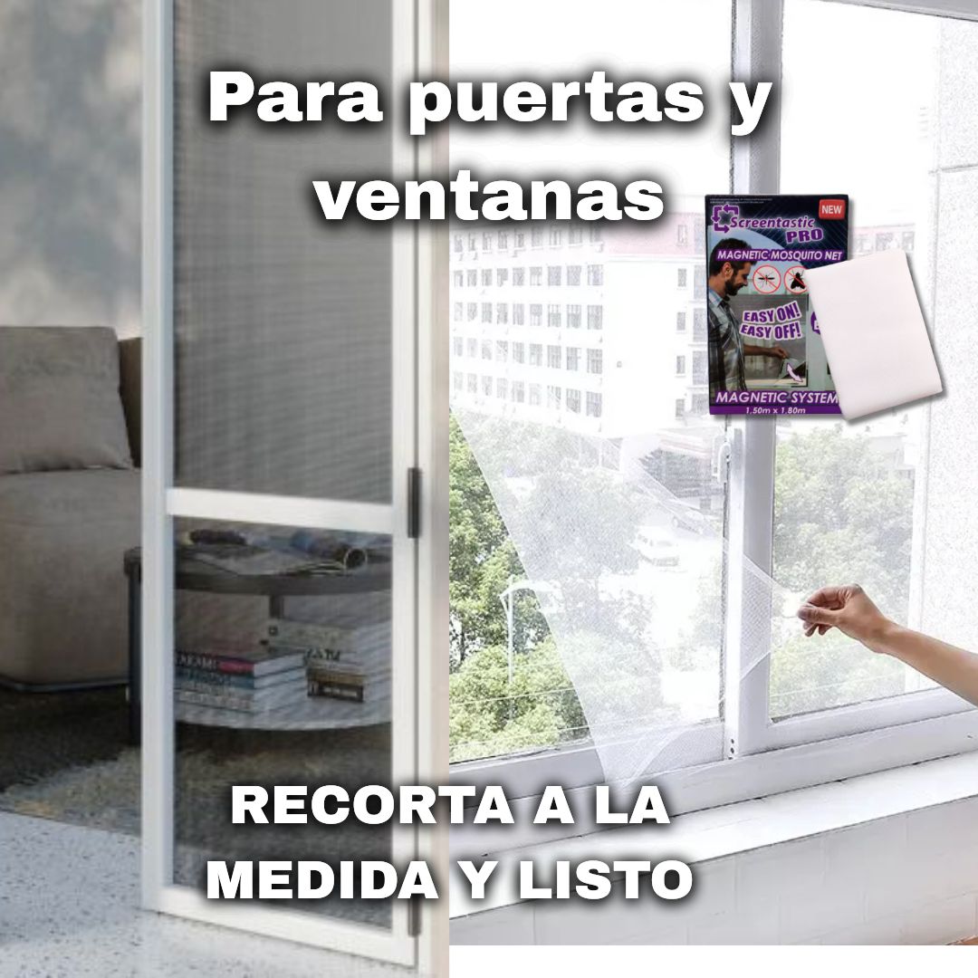 Malla  Magnética Antimoscos Screentastic® Para Ventanas y Puertas🦟Lleva 2 al precio de 1