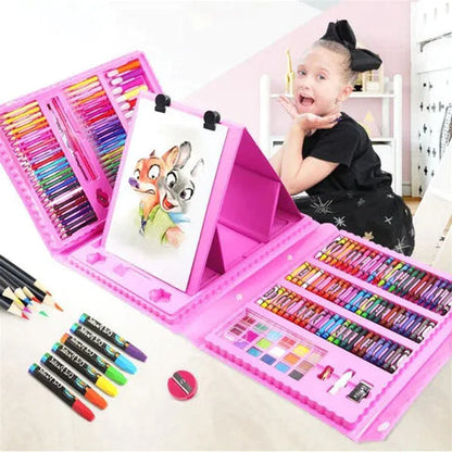 MEGA KIT DE DIBUJO PROFESIONAL, ART KIT® (AZUL/ROSA)