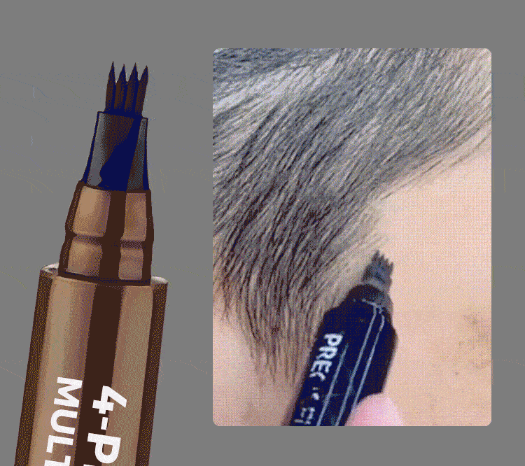 LAPIZ PROFESIONAL PARA OCULTAR LAS ENTRADAS DE LA BARBA Y EL CABELLO AL 2X1