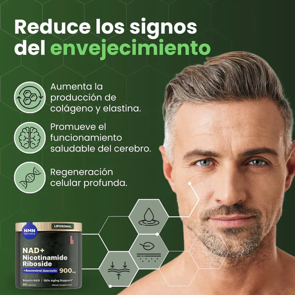 NAD+ ORIGINAL Elimina los signos y síntomas del envejecimiento🔥60% de descuento🔥