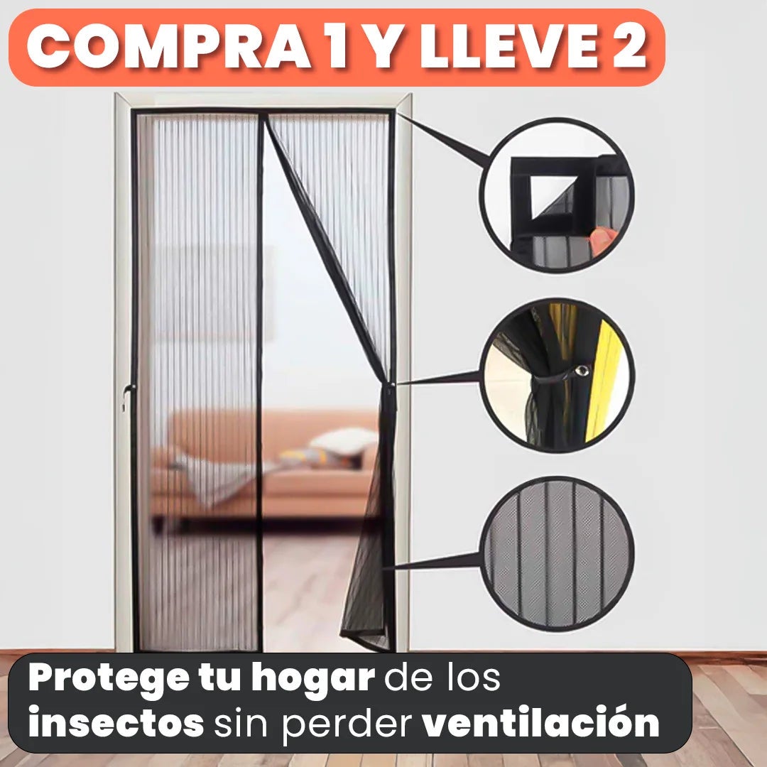 Malla Mosquitera para Puertas y Ventanas MAGIC MESH®🔥60%de Descuento🔥 Tu Hogar Libre de Mosquitos y Otras Plagas