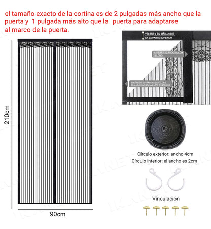 Malla Mosquitera para Puertas y Ventanas MAGIC MESH®🔥60%de Descuento🔥 Tu Hogar Libre de Mosquitos y Otras Plagas