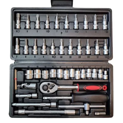Juego de Llaves 46 Piezas PowerTool Max 46™:!Lo necesario en un solo estuche!