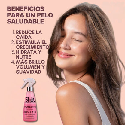 KolorShot™ - Tratamiento capilar 2 Fases sin Enjuague Antí Caída y Reparación Con 60% Descuento😍
