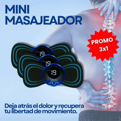 MINI MASAJEADOR ANTIESTRES RelaxaGo® CON 8 MODOS DE MASAJE 🔥OFERTA 3X1🔥