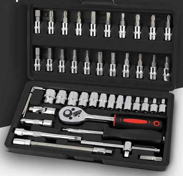 Juego de Llaves 46 Piezas PowerTool Max 46™:!Lo necesario en un solo estuche!