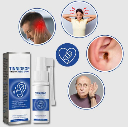 TINNIDROP® Alivia el zumbidos y dolor en tus oídos 🔥60% de Descuento🔥