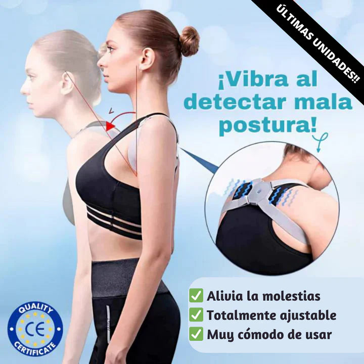 CORRECTOR DE POSTURA PROFESIONAL CON SENSOR INTELIGENTE RECARGABLE