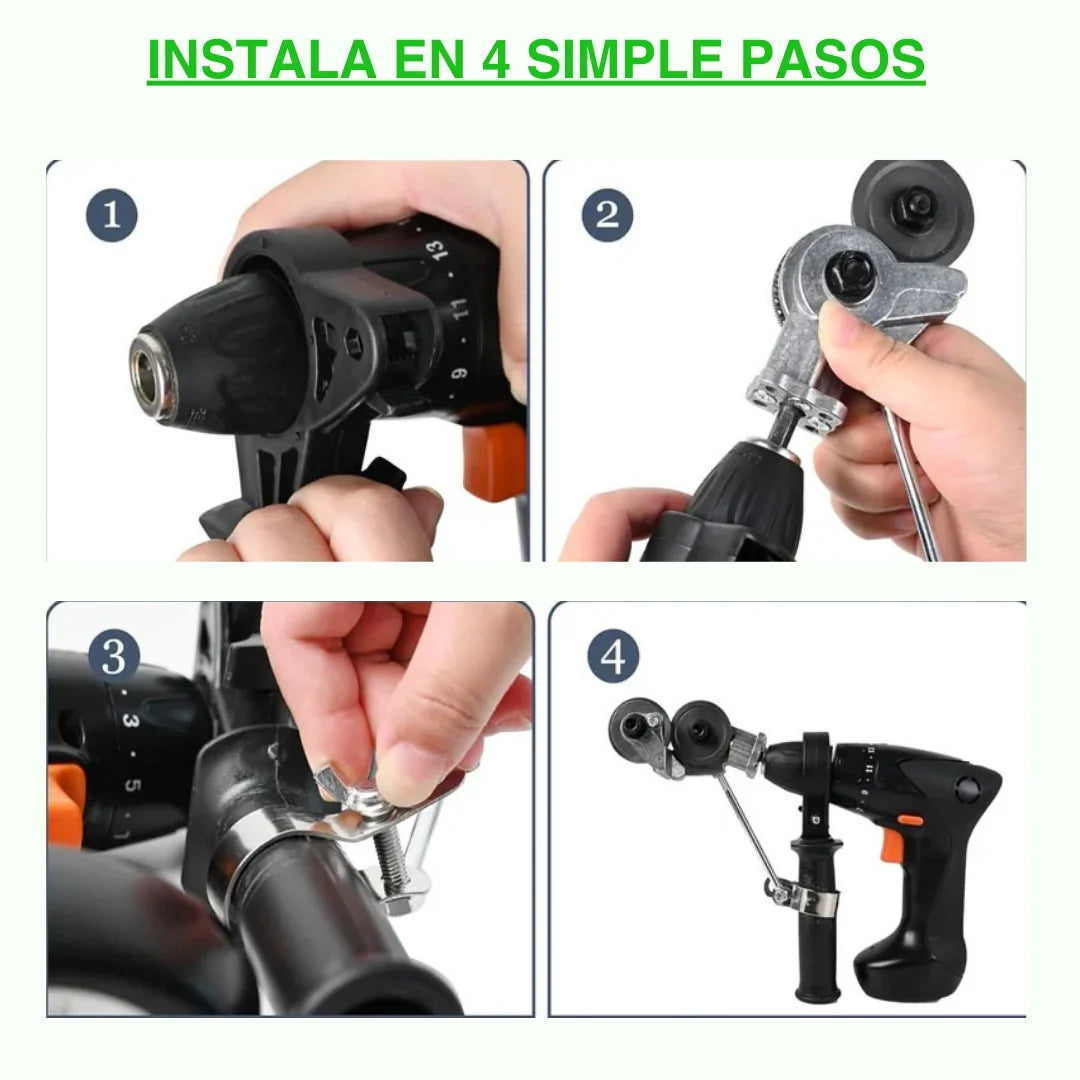 MetalCutter PRO®️Cortador de Metal Doble Cabeza para Taladro + Accesorios Gratis🔥 Lleva 2 al precio de 1🔥