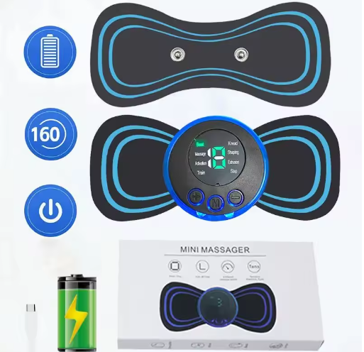 MINI MASAJEADOR ANTIESTRES RelaxaGo® CON 8 MODOS DE MASAJE 🔥OFERTA 3X1🔥