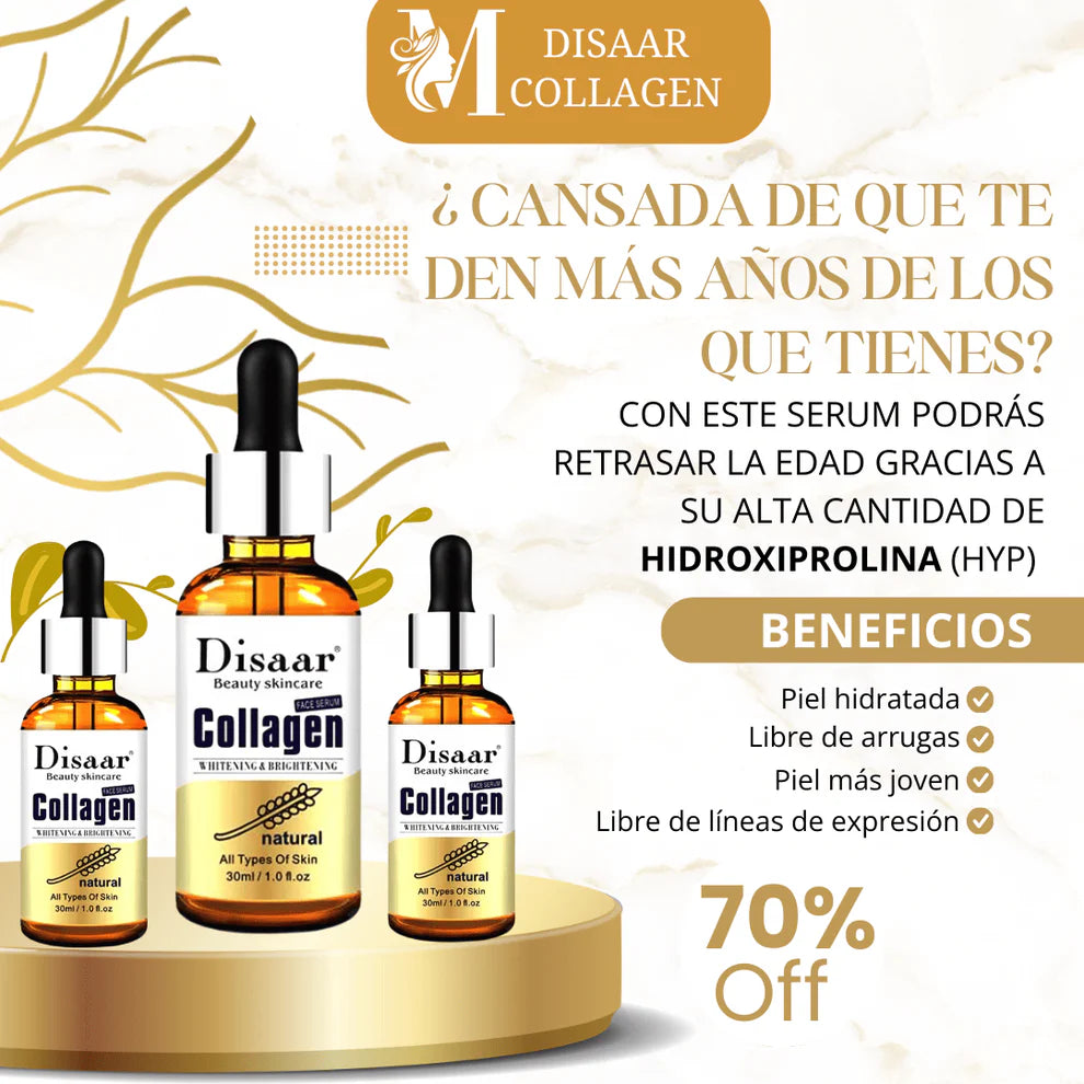 DISAAR® - SÚPER KIT COLAGENO PARA RENOVAR TU PIEL, SET DE 3 PIEZAS CON 70% DESCUENTO😍