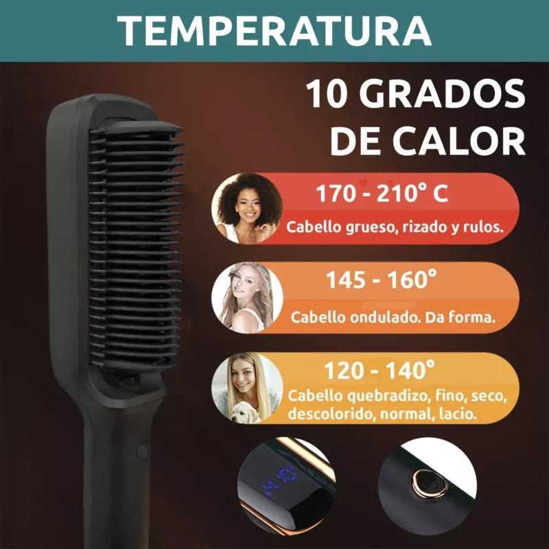 Peine alasiador 3 en 1 a vapor Straight Comb® 🔥oferta 60% descuento🔥