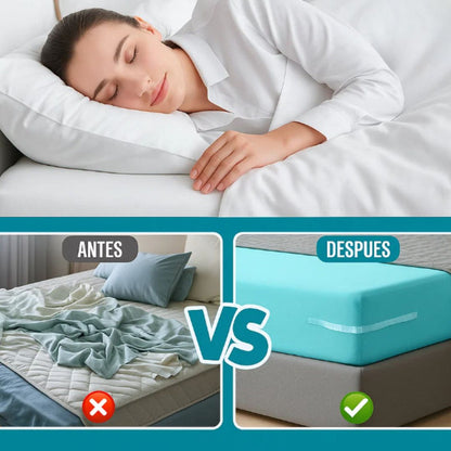 Pack de 4 Sujetadores de Sábanas Antideslizante GripSleep™ Con 60% Descuento🔥