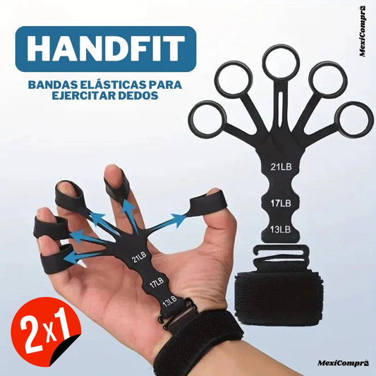 Bandas elásticas para ejercitar dedos 2x1
