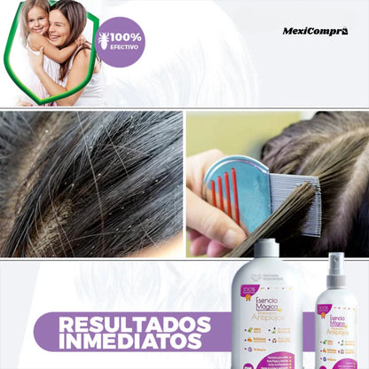 KIT Anti-Piojos Shampoo, Repelente y Peine 🔥60% de Descuento🔥