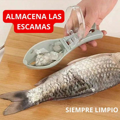 PELADOR PROFESIONAL DE ESCAMAS DE PESCADO EN SEGUNDOS + 🔥EBOOK DE RECETAS CON PESCADO GRATIS🔥