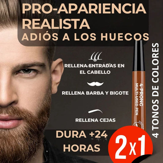 LAPIZ PROFESIONAL PARA OCULTAR LAS ENTRADAS DE LA BARBA Y EL CABELLO AL 2X1