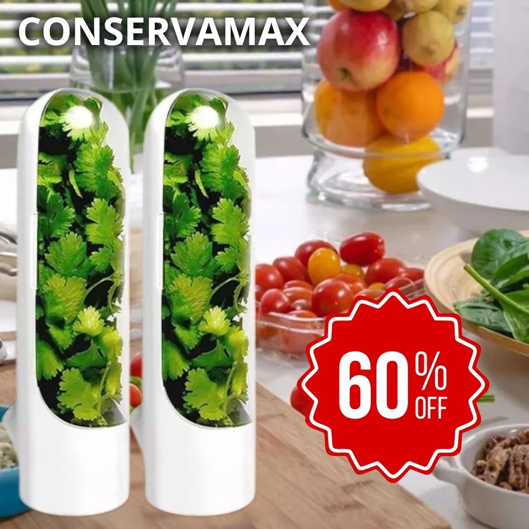Pack de 2 Conservadores de Cilantro y Hierbas Siempre Frescas Con 60% Descuento🔥