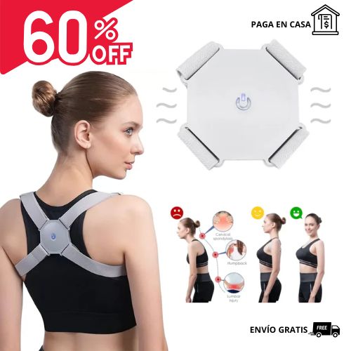 CORRECTOR DE POSTURA PROFESIONAL CON SENSOR INTELIGENTE RECARGABLE