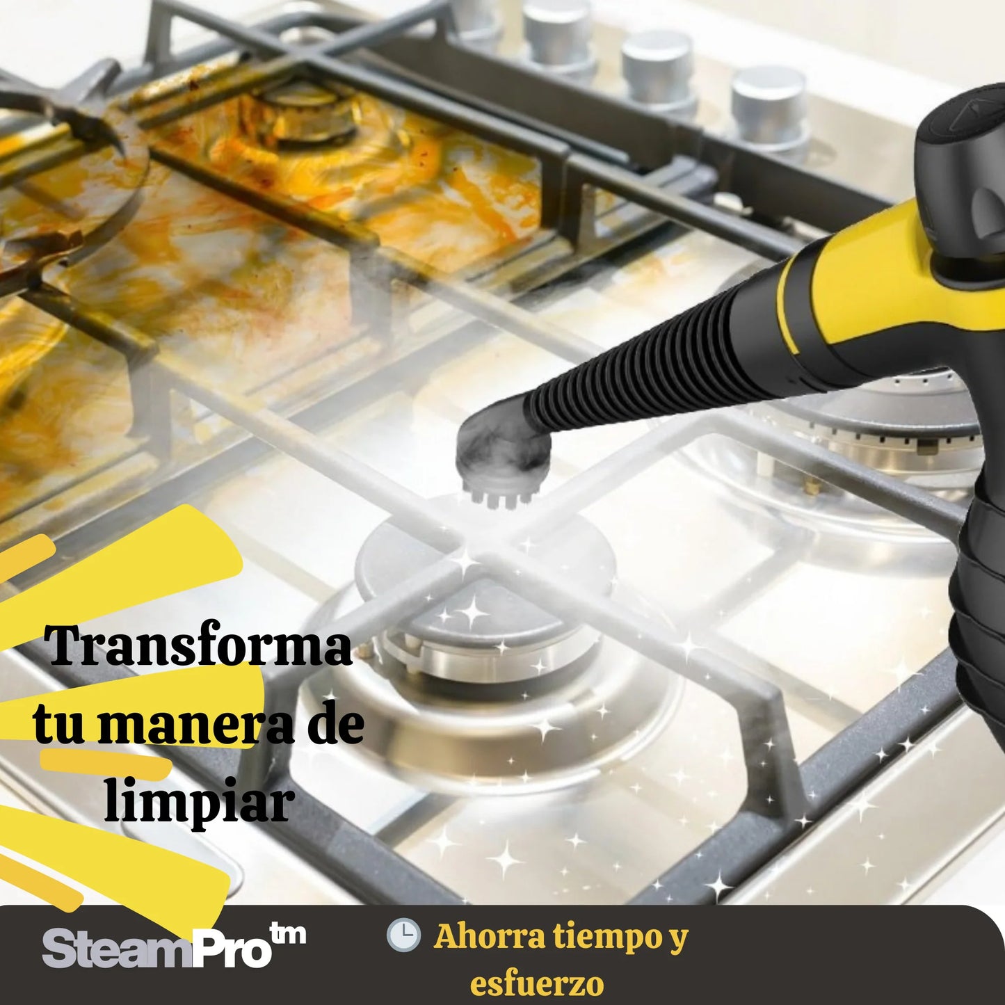 SteamPro™ - LIMPIADOR DE VAPOR PORTATIL Limpia con potencia a alta presión♨️