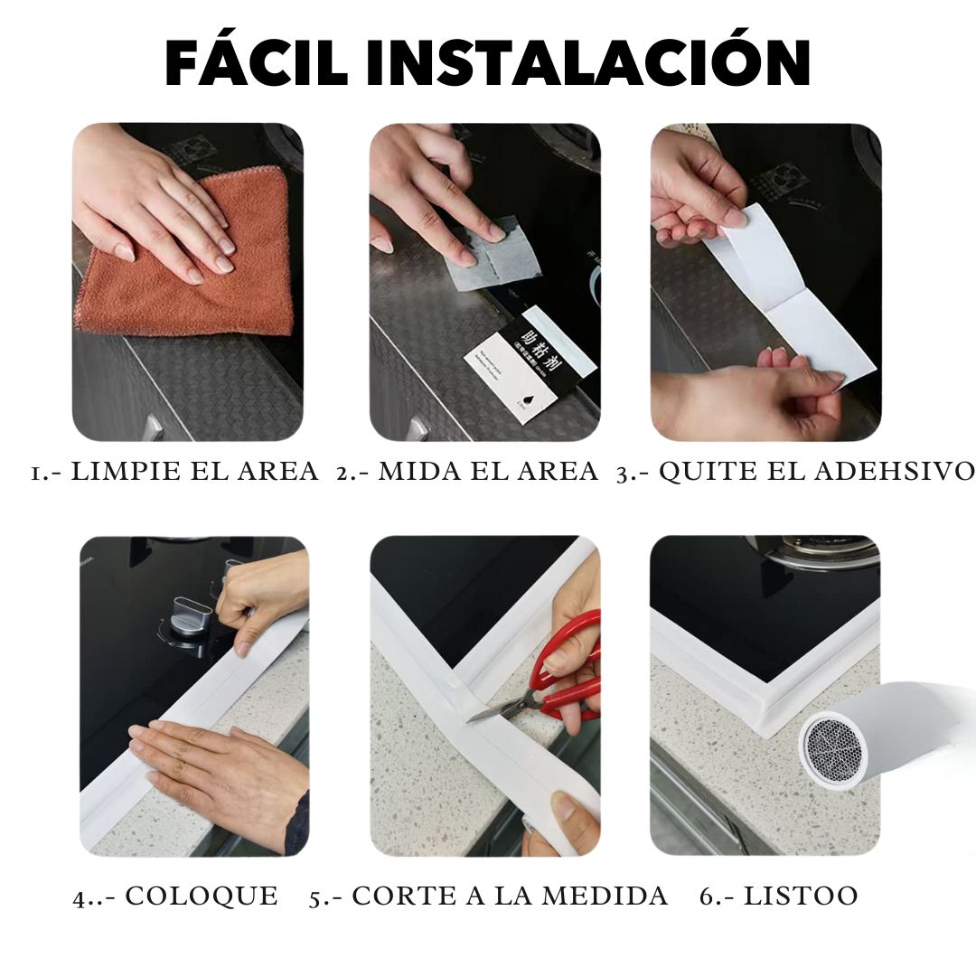 CINTA ANTI MOHO DE PVC RESISTENTE CON ADHESIVO PARA EXTERIOR E INTERIOR 🔥OFERTA 2X1🔥