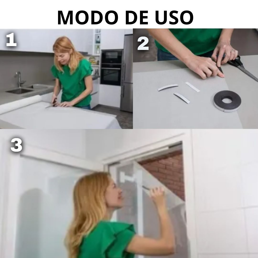 Malla  Magnética Antimoscos Screentastic® Para Ventanas y Puertas🦟Lleva 2 al precio de 1