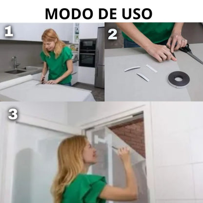 Malla  Magnética Antimoscos Screentastic® Para Ventanas y Puertas🦟Lleva 2 al precio de 1