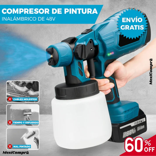 COMPRESOR DE PINTURA INALÁMBRICO 48V | PAINTPRO™